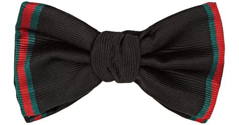 gucci black on black tie|gucci bow tie sale.